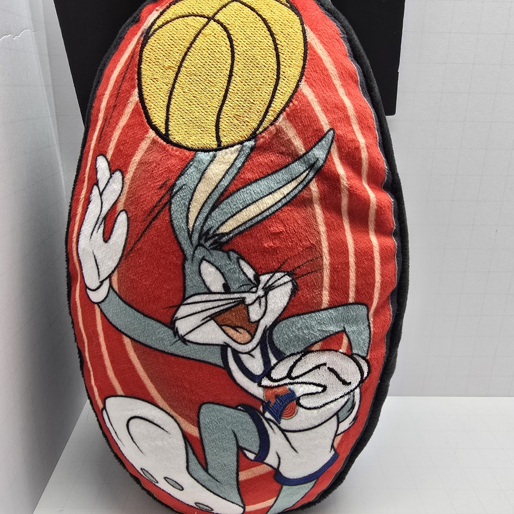 Looney Tunes, Plush Squeaker Space Jam Bugs Bunny Shooting Basketball